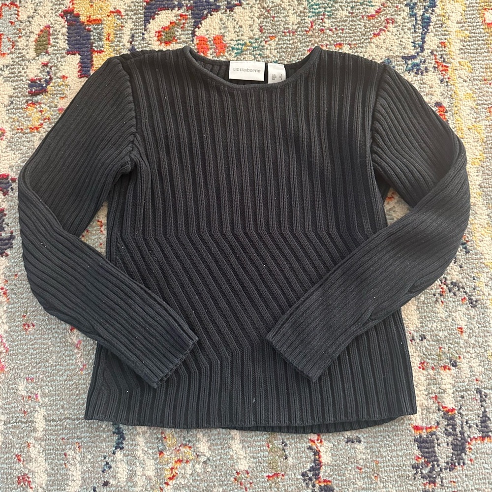 Liz Claiborne Black Sweater - Picture 1 of 3